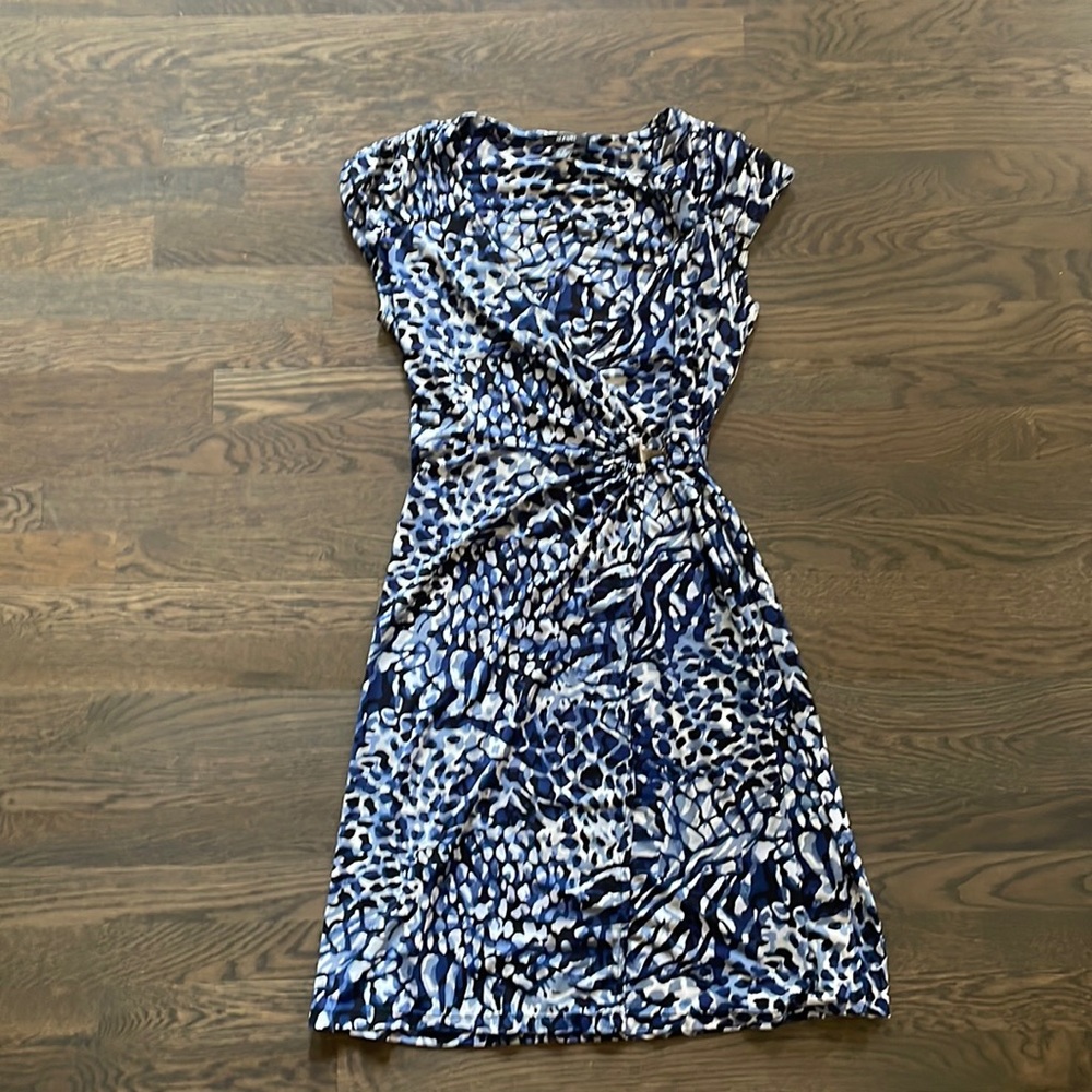 Alfani Navy Animal Print Dress